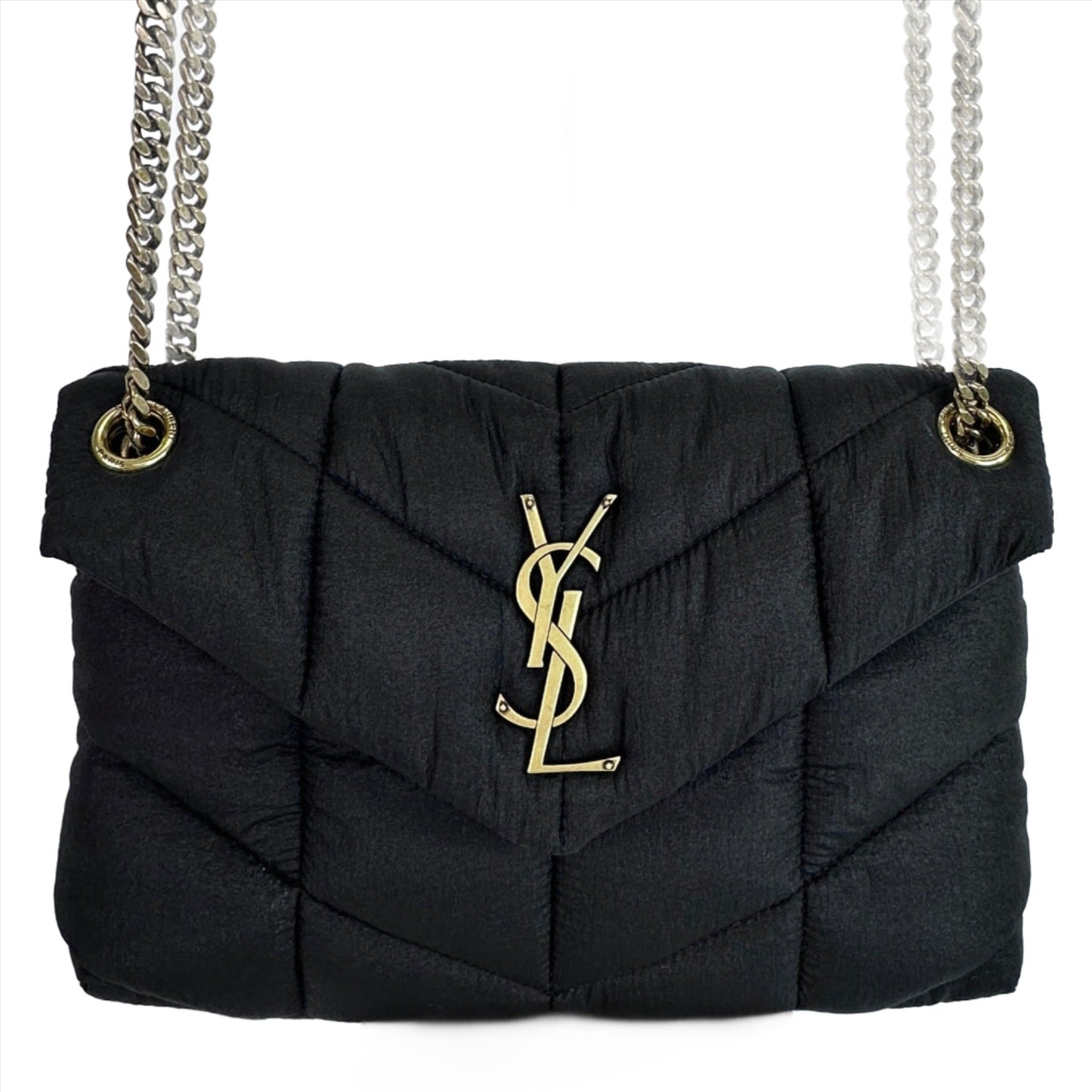 NEW Unused Yves saint Laurent Nylon Small Puffer Bag